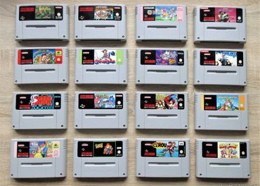 staré originálne hry na Nintendo SNES